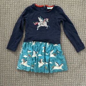 Mini Boden Unicorn Dress Size 4-5